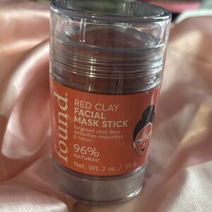 Found red clay facial mask stick